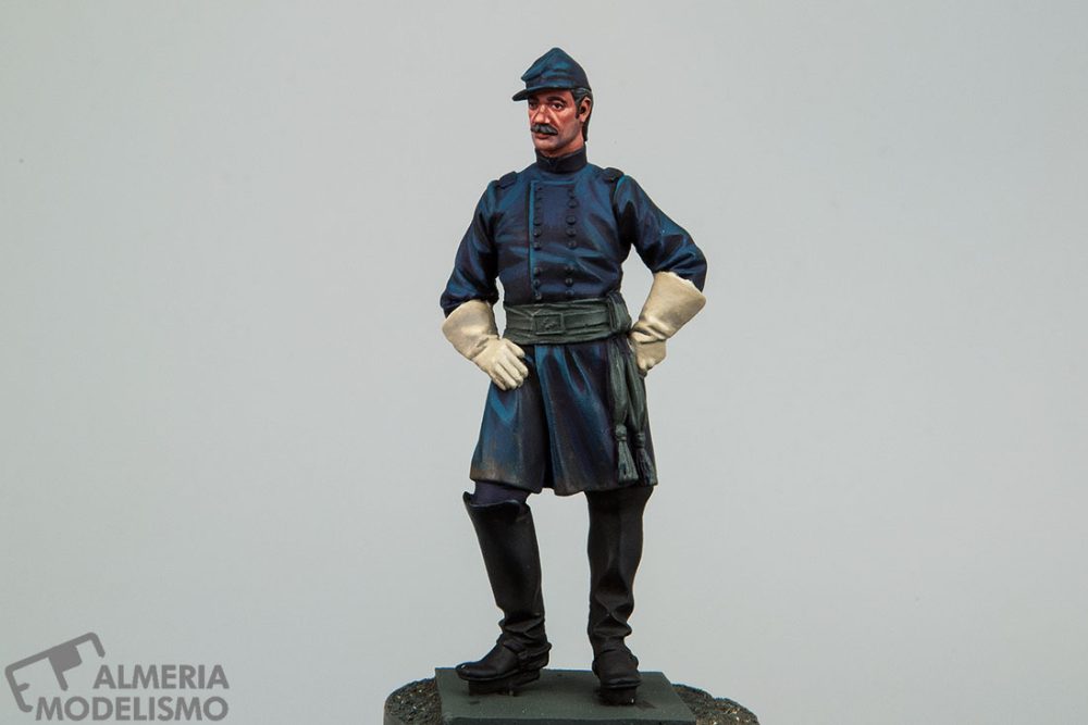 Taller: Union Cavalry Officer of the ACW, 1863, At Girona 54mm, Pintura (1) por Celia G.