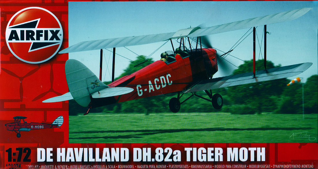 Revisión en Caja: De Havilland DH.82a Tiger Moth, Ref. A01024, Airfix 1/72