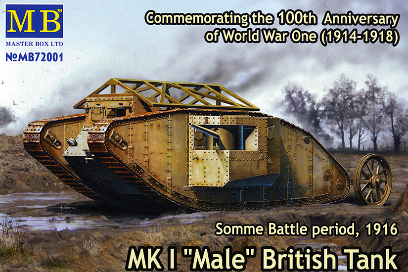Revisión en Caja: MK I «Male» British Tank, Some Battle Period 1916, MB72001 Master Box 1/72