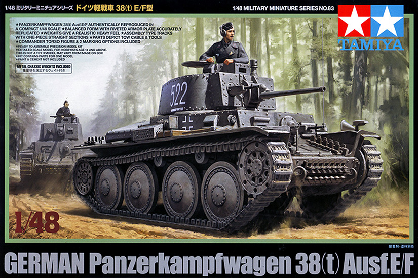 Revisión en Caja: Panzerkampfwagen 38(t) Ausf.E/F, Ref. 32583, Tamiya 1/48