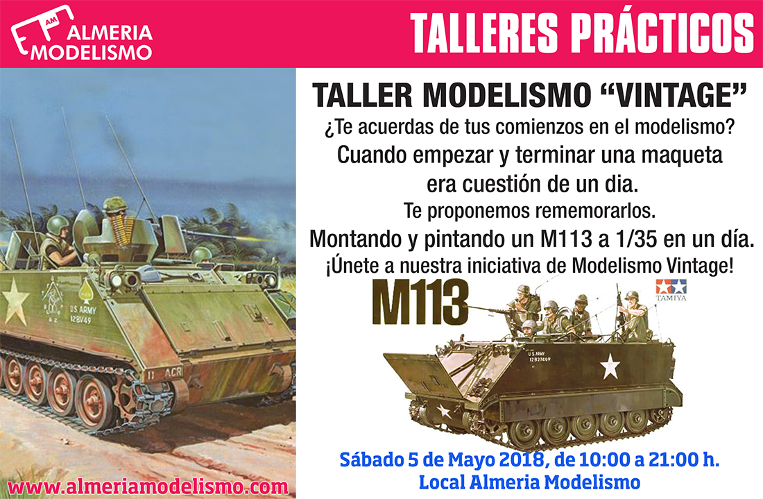 Modelismo Vintage: Montaje y Pintura de un M113 de Tamiya en 1 día.