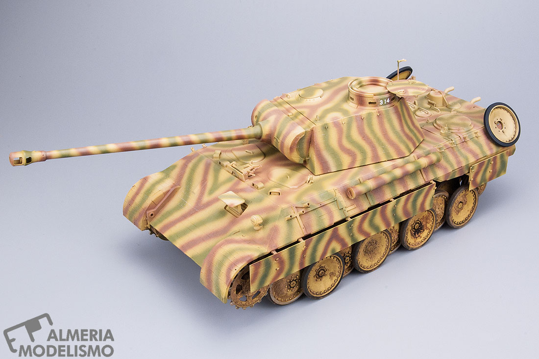 Taller: Panther Ausf. D, Tamiya 1/35, Pintura (1) por Rafael León