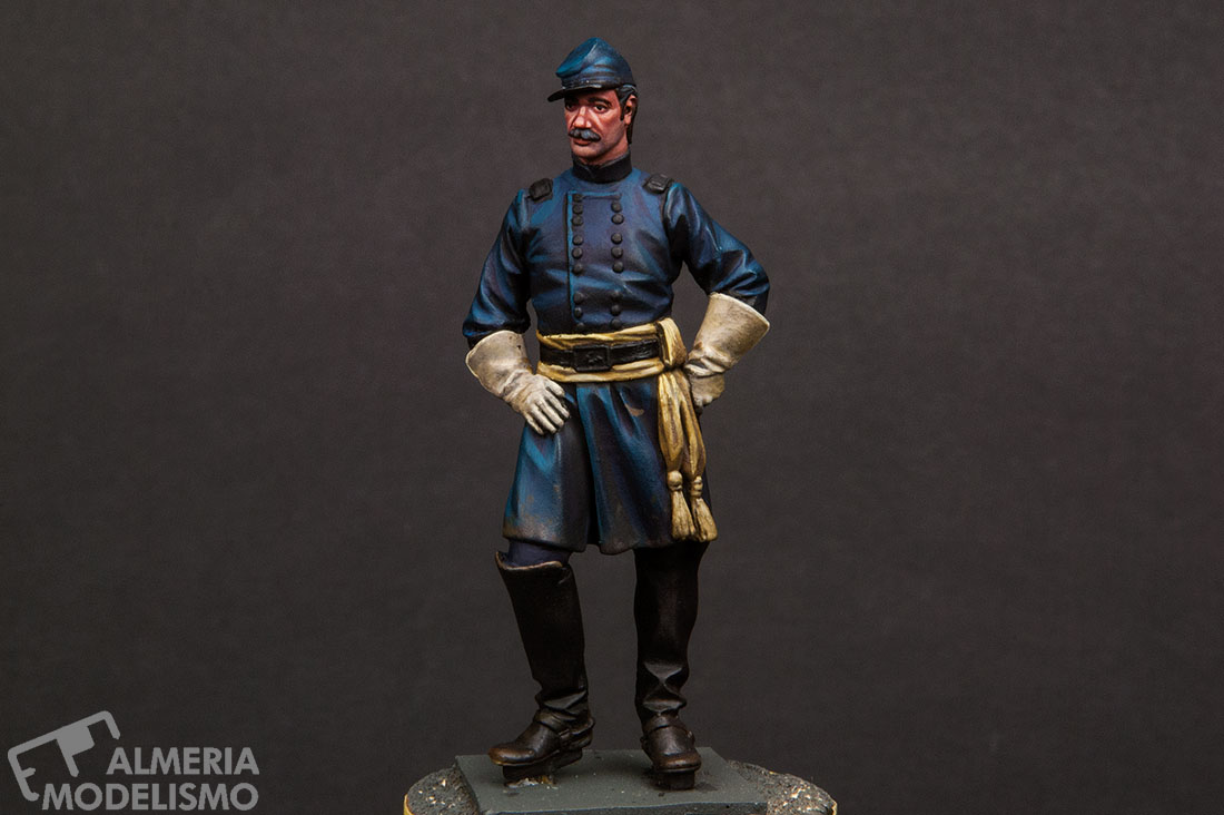 Taller: Union Cavalry Officer of the ACW, 1863, At Girona 54mm, Pintura (2) por Celia G.