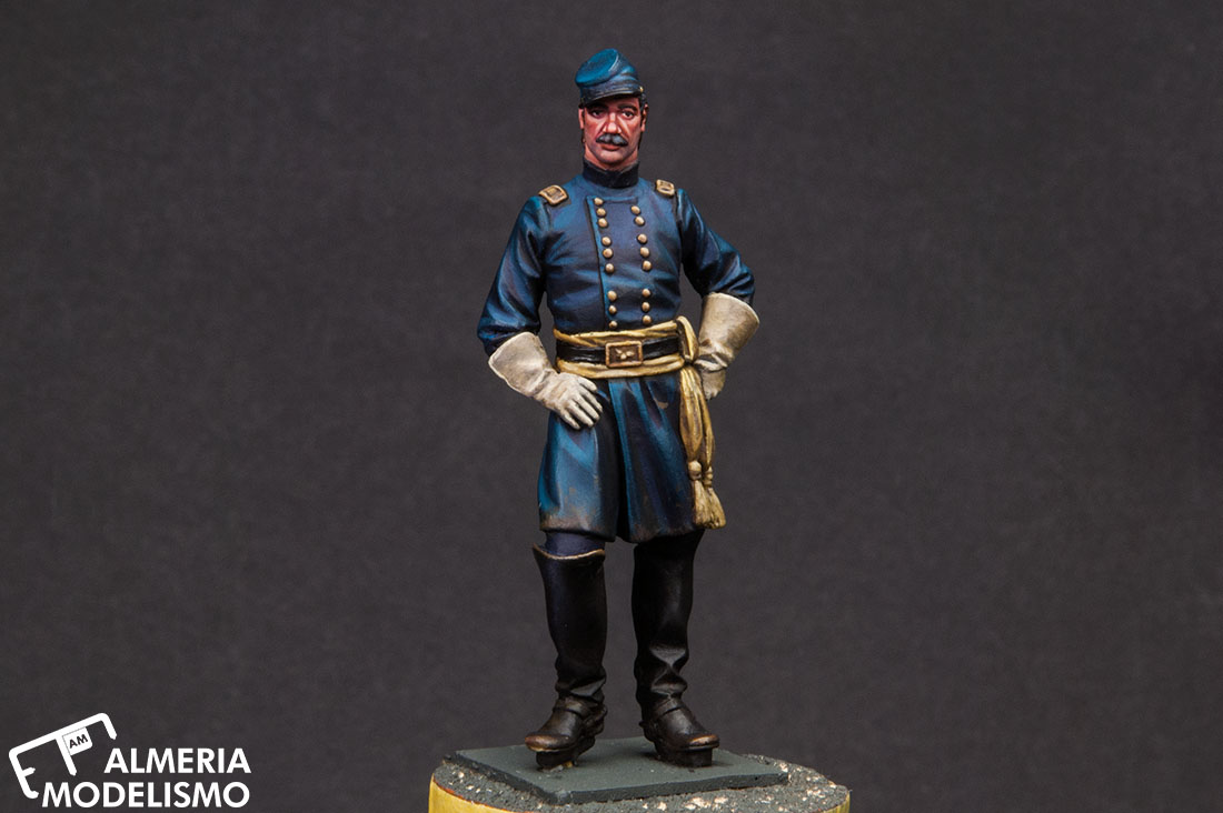 Taller: Union Cavalry Officer of the ACW, 1863, At Girona 54mm, Pintura (3) por Celia G.